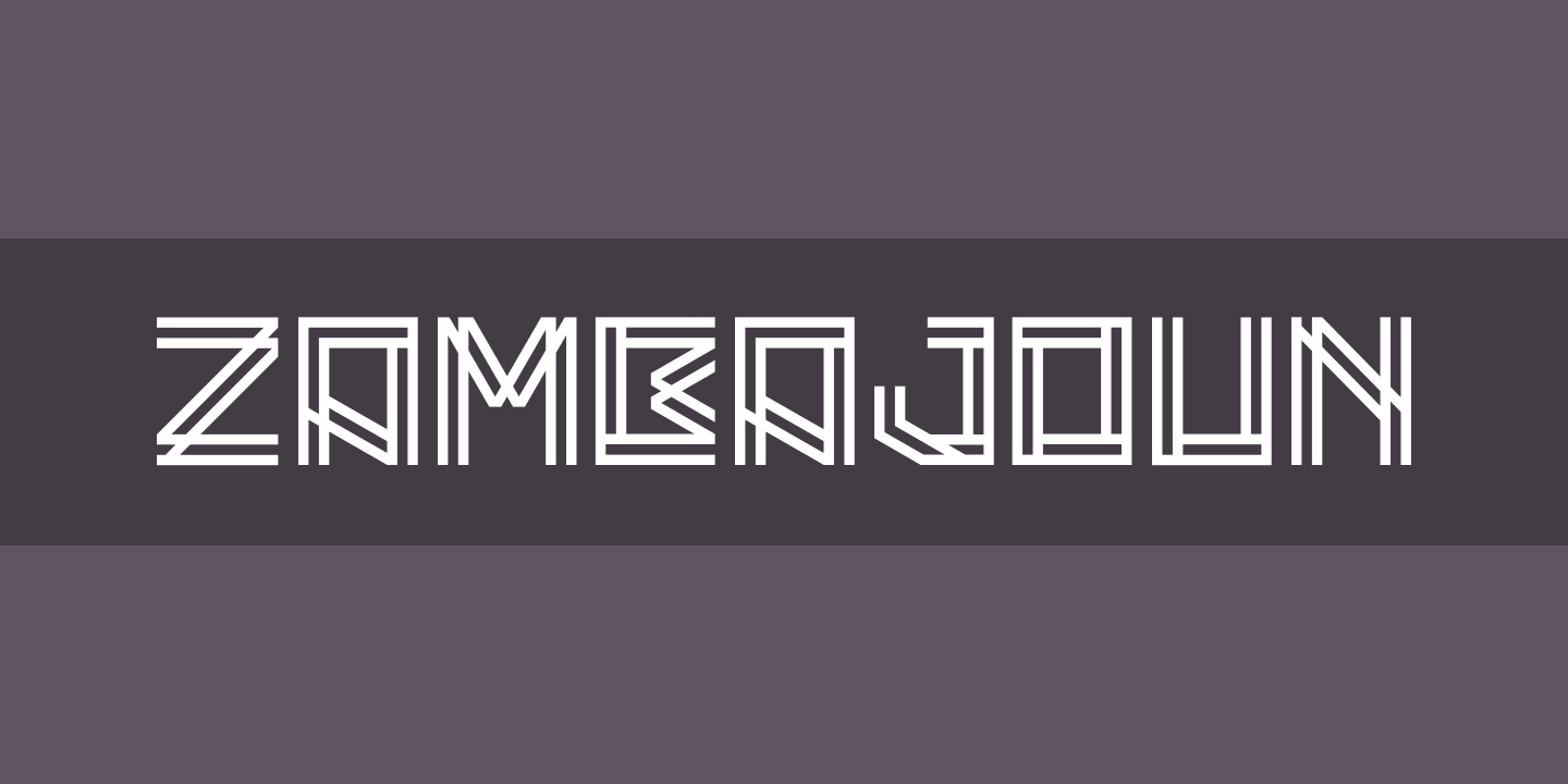 Zambajoun Font preview